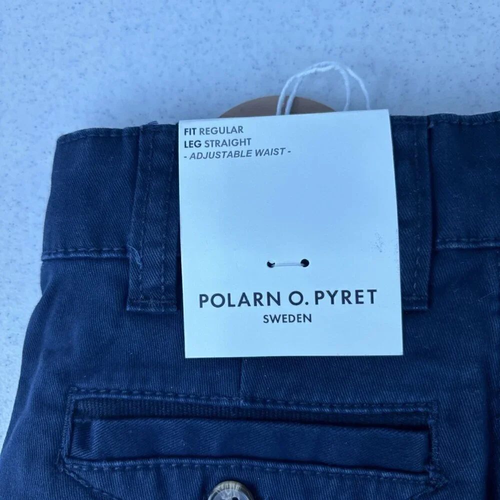 Polarn O. Pyret Regular Straight Leg Pants Navy NWT 9-12M